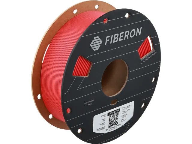PET-GF15 1,75mm Rood 0,5kg Fiberon Filament