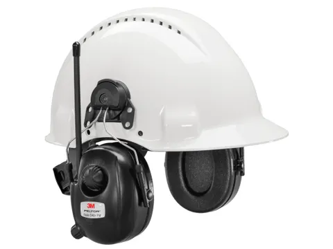 3M Peltor DAB+ FM Radio gehoorkap met helmbevestiging