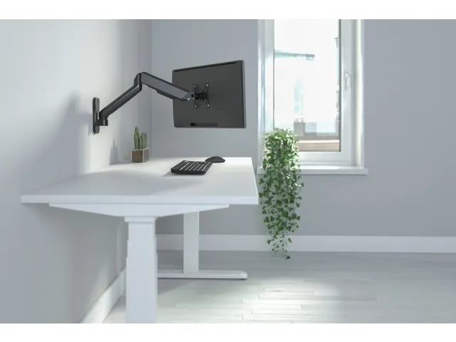 Monitorarm Wand 32 Inch Gasveer Zwart