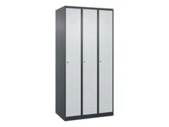 locker,HxBxD 1850x900x500mm,3vak,vak B 300mm,cil.-slot,staand op vloer