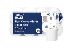 Toiletpapier Tork T4 110316 3-Laags Premium 250 vel 8 Rollen