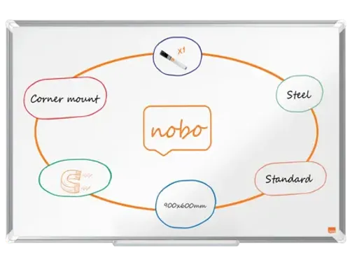 Whiteboard Nobo Premium Plus 60x90cm staal