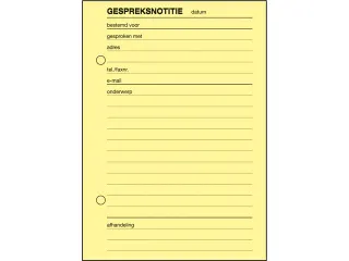 Gespreksnotitieblok Sigel Expres A6 100 blad - 2