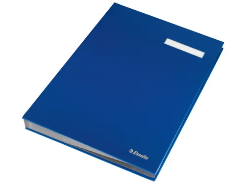 Vloeiboek Esselte 6210 karton 20 vakken blauw