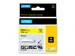 Labeltape Dymo Rhino industrieel vinyl 24mm zwart op geel