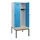 locker met bank,HxBxD 1950x800x815mm,2vak,vak B 400mm,draaigrendel