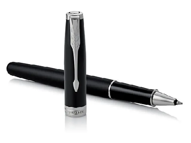 Rollerpen Parker Sonnet Matte Black CT Finish Fijn