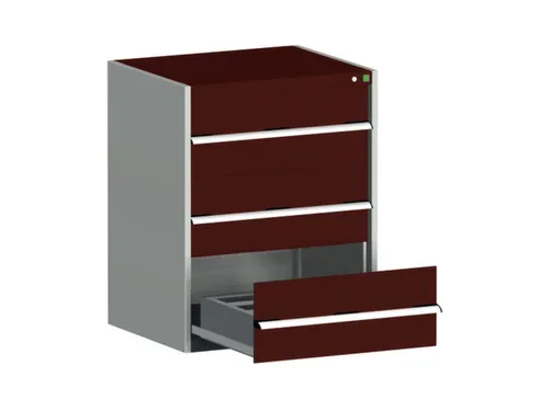 ladekast HxBxD 1000x800x650mm 3laden zware lasten RAL7035 RAL3004