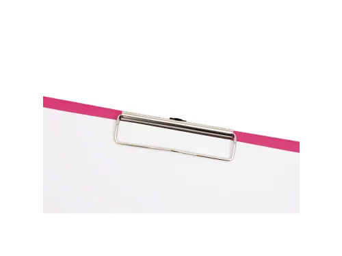 Klembordmap MAUL A4 staand met penlus PVC neon roze