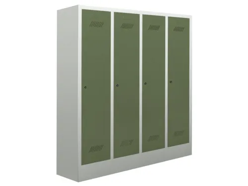 lockerkast v. kinderen,HxBxD 1600x1230x500mm,RAL7035,front RAL6011