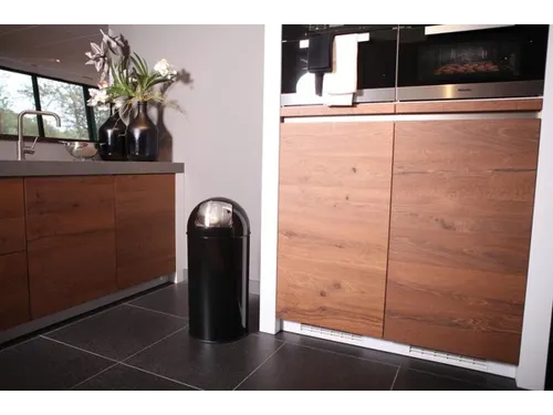 Afvalbak Pushcan 40 Liter Zwart