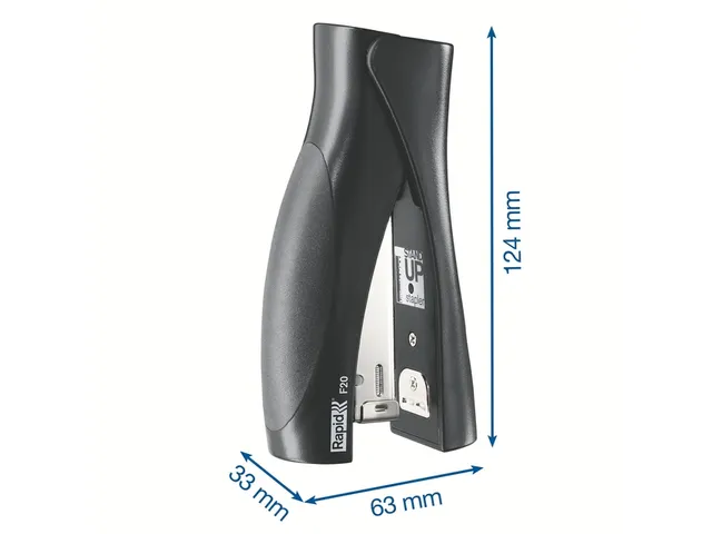 Nietmachine Rapid F20 StandUp Halfstrip 20vel 24/6 zwart