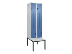 Z-garderobekast,HxBxD 2120x600x815mm,2vak,vak B 300mm,draaigrendel