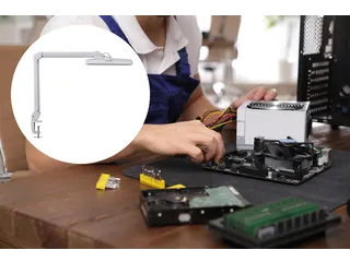 Werkpleklamp MAUL Intro LED tafelklem dimbaar wit - 10
