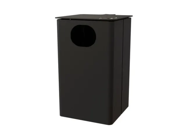 combi-asbak,HxBxD 537x325x388mm,afvalbak inhoud 35l,romp staal RAL7021