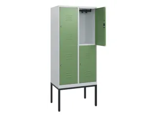 dubbeldekse locker,HxBxD 1950x800x500mm,2x2vak.,vak B 400mm - 2