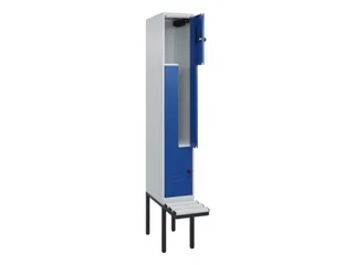 Z-garderobekast,HxBxD 2120x300x815mm,2vak,vak B 300mm,draaigrendel - 2