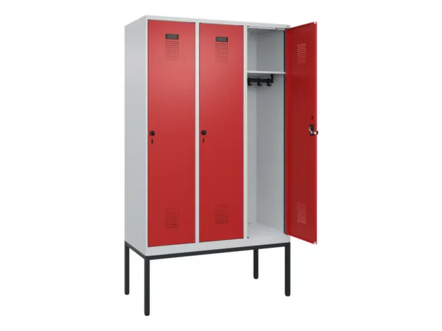 locker,HxBxD 2120x1200x500mm,3vak,vak B 400mm,draaigrendel