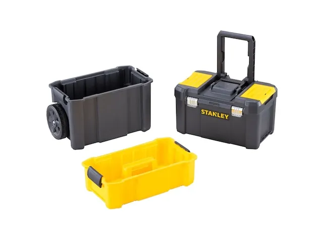 Gereedschapswagen Essential 3-delig Grijs/Geel