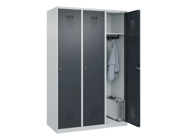 locker,HxBxD 1850x1200x500mm,3vak,vak B 400mm,cil.-slot