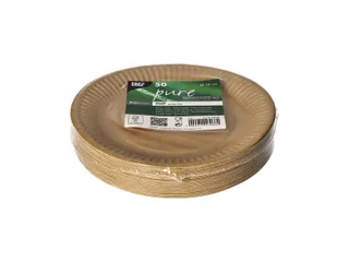 Bord Papstar 190mm karton bruin 50 stuks - 2