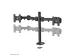 OUTLET Monitorarm FPMA-D960DG 2 Schermen tot 27 Inch met Doorvoer Zwar