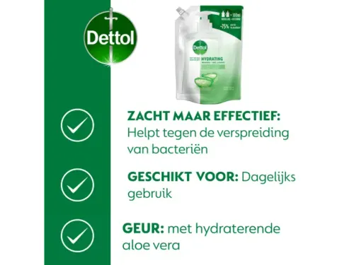 Dettol Handzeep Hydrating Aloe Vera navulling 500ml