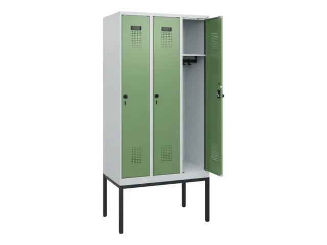 schoollocker,HxBxD 1950x900x500mm,3vak,vak B 300mm,draaigrendel