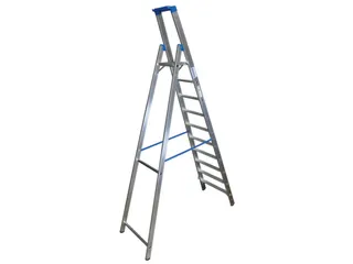 Ladder Aluminium Bordes H 2 35M 10Treden Incl. Bordes - 3