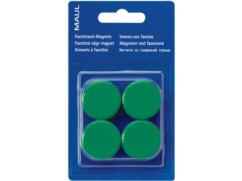 Magneet Maulsolid, Diameter 32 Mm, Groen, 4 Stuks