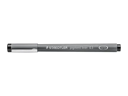 Fineliner Staedtler Pigment 308 zwart 0.3mm