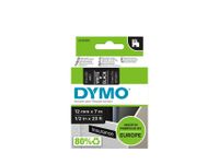Labeltape Dymo 45021 D1 S720610 12mmx7m wit op zwart