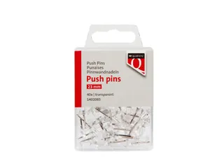 Push pins Quantore 40 stuks transparant - 1