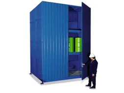 Stellingcontainer Gevaarlijke Stoffen Max. 60X200L Vaten Staand