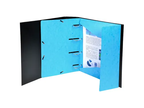 PUNCHY Elastomap 3 kleppen geperforeerd glanskarton 375g/m2 A4 assorti