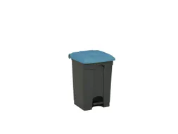 pedaalemmer,1x45l,HxBxD 600x398x410mm,romp PP grijs,deksel PP blauw