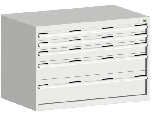 ladekast HxBxD 700x1050x750mm 5laden romp RAL7035 front RAL7035