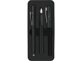 Balpen en Vulpen Faber-Castell Grip 2011 zwart in giftbox - 1
