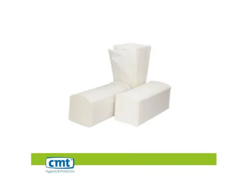 CMT Handdoekpapier M-vouw Eco recycled 2-laags wit 25x150 Stuks