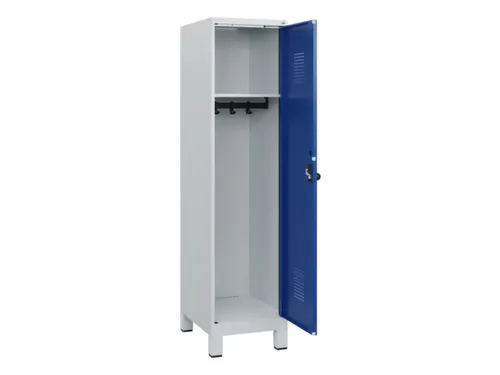 schoollocker,HxBxD 1630x400x500mm,1vak,vak B 400mm,draaigrendel,voeten