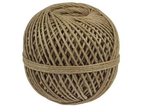 Vlaskoord touw uit 3 draden, bol van 140 g, +/- 65 m