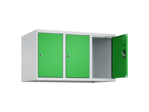 opzetkast,v. locker,3vak.,vak B 300mm,HxBxD 500x900x500mm,cilinderslot