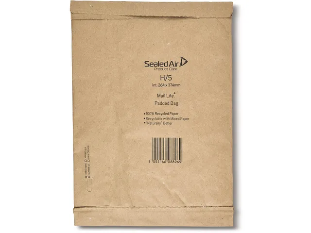 Padded Bag enveloppen Bruin H/5 264x374mm