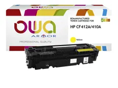 Tonercartridge OWA alternatief tbv HP CF412A geel
