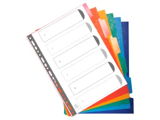 Tabblad Glanskarton 225 Gram A4 6Tabs - 2