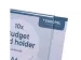 Kaarthouder Budget L-Standaard A6 1,5mm Liggend Acryl set 10 stuks