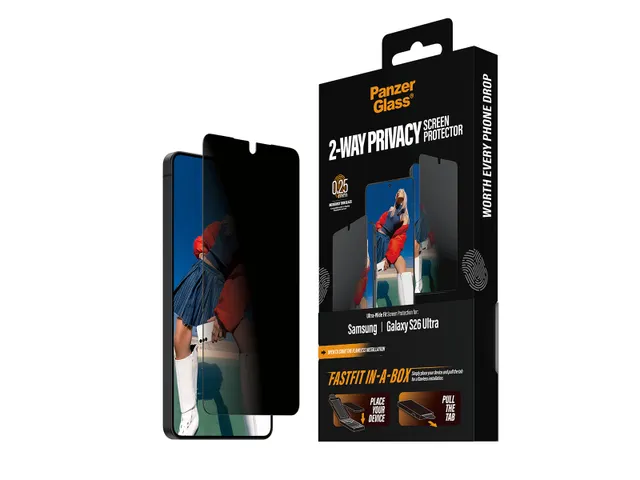 PanzerGlass 2-Way Privacy Screen Protector Samsung Galaxy S26 Ultra