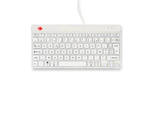Ergonomisch toetsenbord R-Go Compact Break AZERTY (FR) Wit bedraad