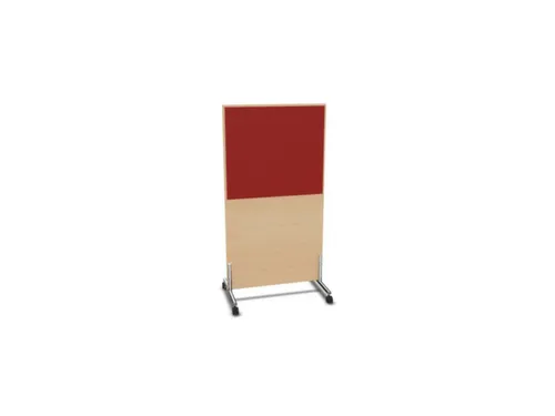 scheidingswand,HxB 1545x800mm,NE-esdoorn,BN4011-rood