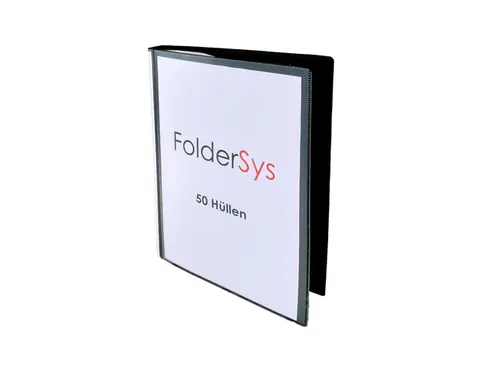 showalbum A4 zwart met 50 insteekhoezen en frontsheet